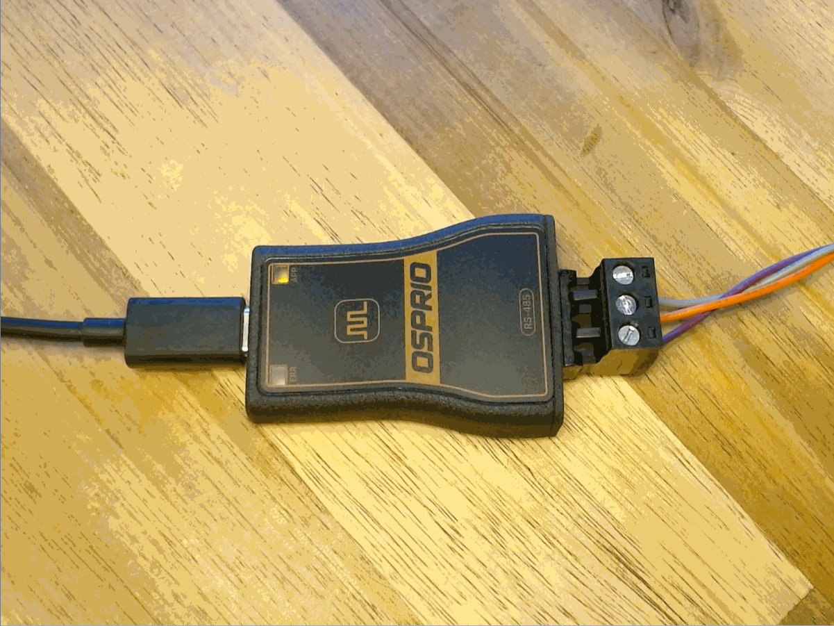 Osprio Mini performing a field firmware upgrade