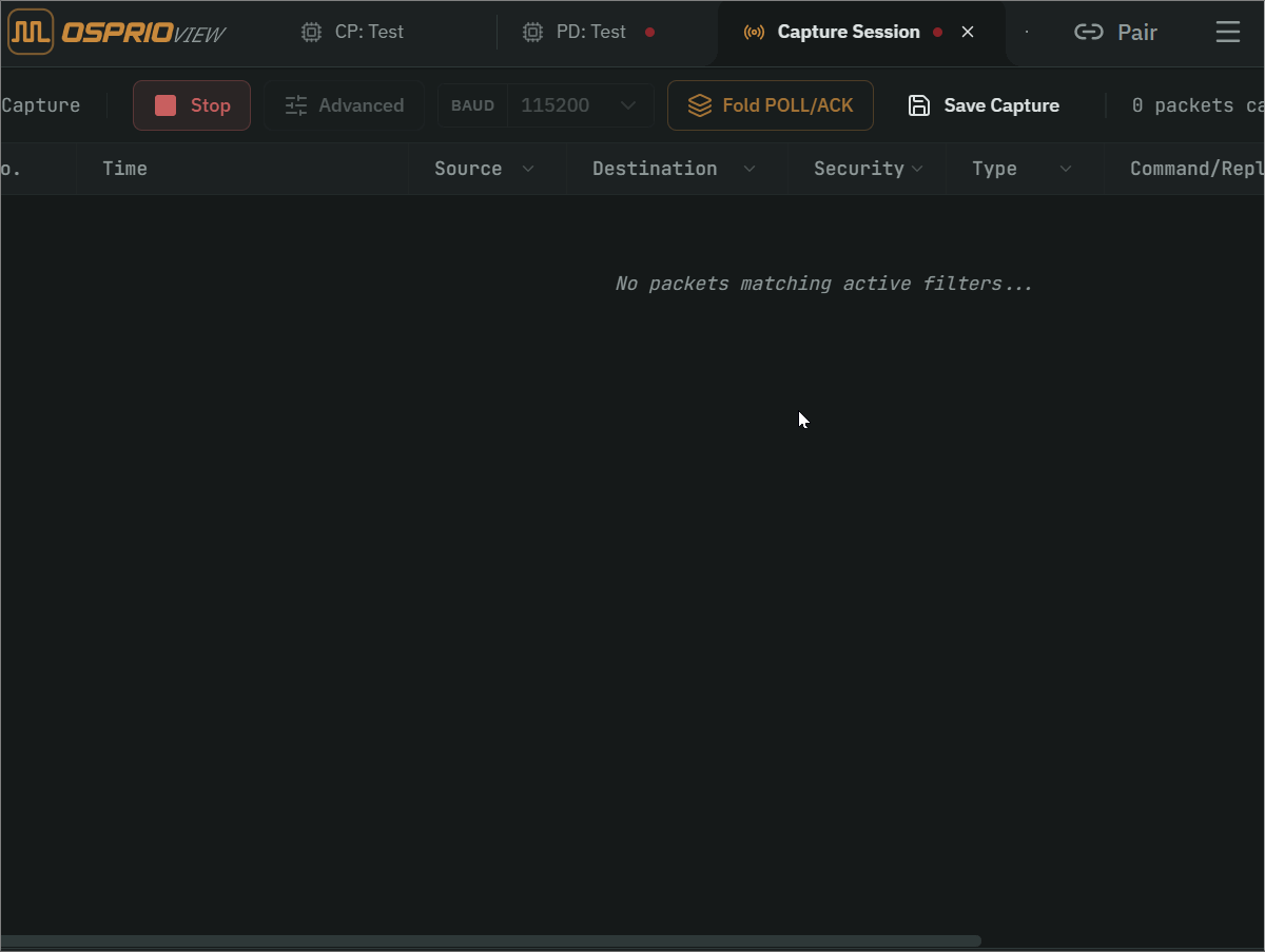 OSDP secure channel inspection in Capture Workspace