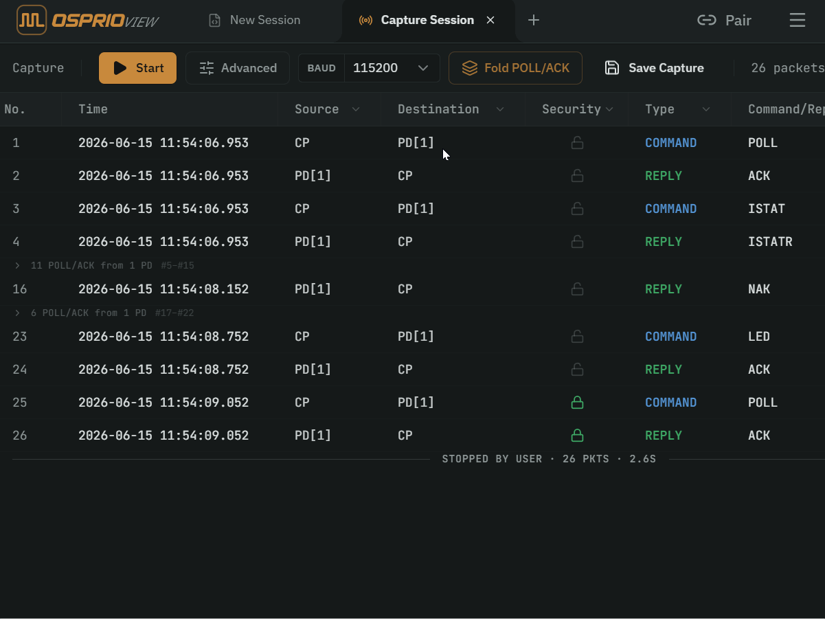Encrypted .ovb export in Capture Workspace